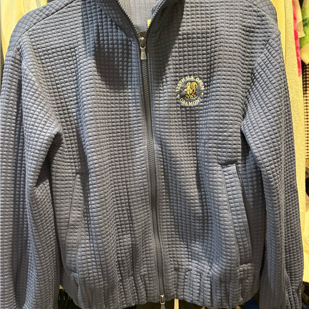 Peter Millar Gray Bomber Jacket
